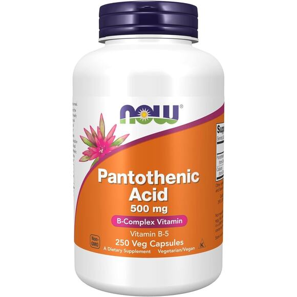 NOW Foods Other - NOW Foods Supplements,Pantothenic Acid (Vitamin B-5) 500 mg,B-Complex Vitamin,25